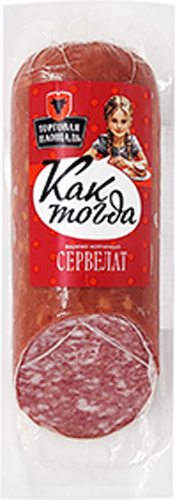 

Сервелат Торговая площадь Как тогда варено-копченый 270 г