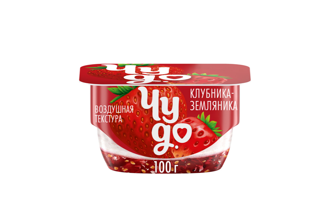 

Десерт творожный Чудо Клубника-Земляника 4% 100 г