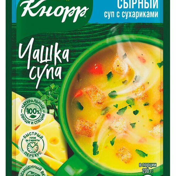Сырный суп Knorr Чашка супа с сухариками 15.6 г