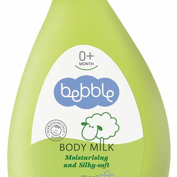 Молочко для тела увлажняющее и смягчающее Bebble с маслом оливы и пантенолом 0+ 200 мл