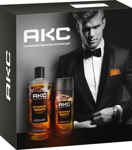 

Набор Aкс Янтарное манго: гель для душа+шампунь 2 в 1 400 мл, дезодорант-спрей 150 мл