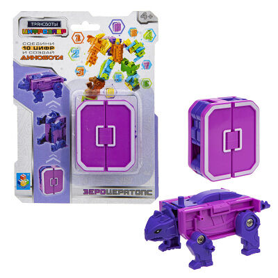 Игрушка 1Toy трансботы цифрозавр цифры 1 шт. в ассортименте