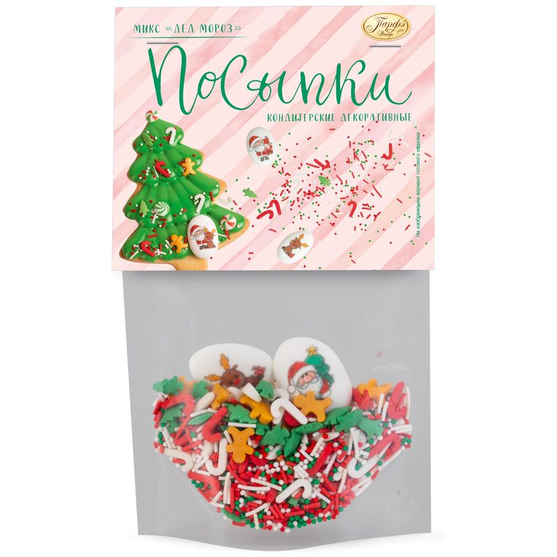 

Посыпки Парфэ Декор Фигурные Дед Мороз кондитерские декоративные 55 г