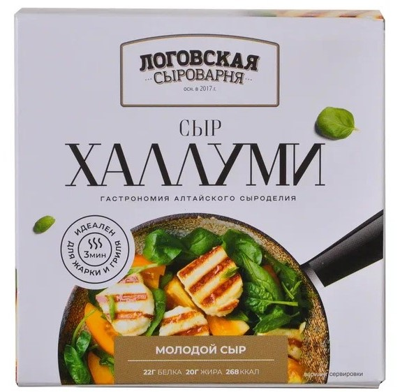 

Сыр Логовская сыроварня Халлуми 40% 140 г