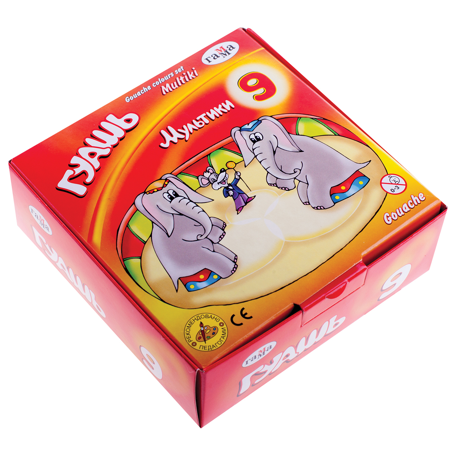 

Гуашь Гамма Мультики 9 цветов x 20 мл