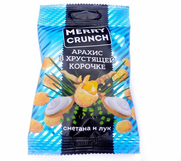 Арахис Merry Crunch в хрустящей корочке сметана и лук 40г