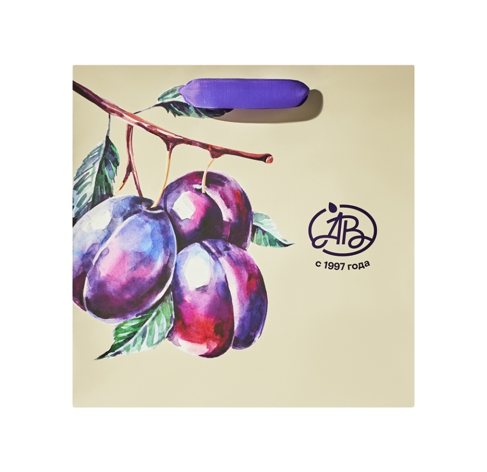 

Пакет подарочный Азбука вкуса Фруктовая коллекция Слива M 30х30х14 см