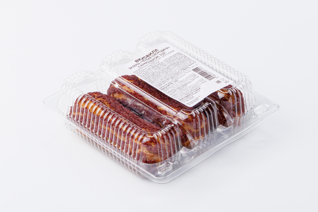 

Эклеры ВкусВилл Черная смородина с кракелюром 150 г