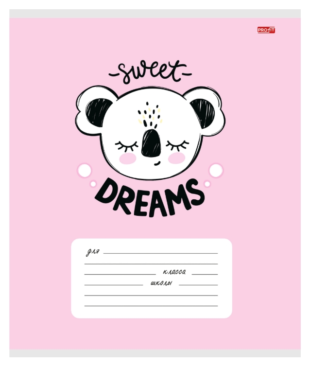 

Тетрадь Profit Разные мордашки 12 листов в линейку 1 шт. дизайн в ассортименте