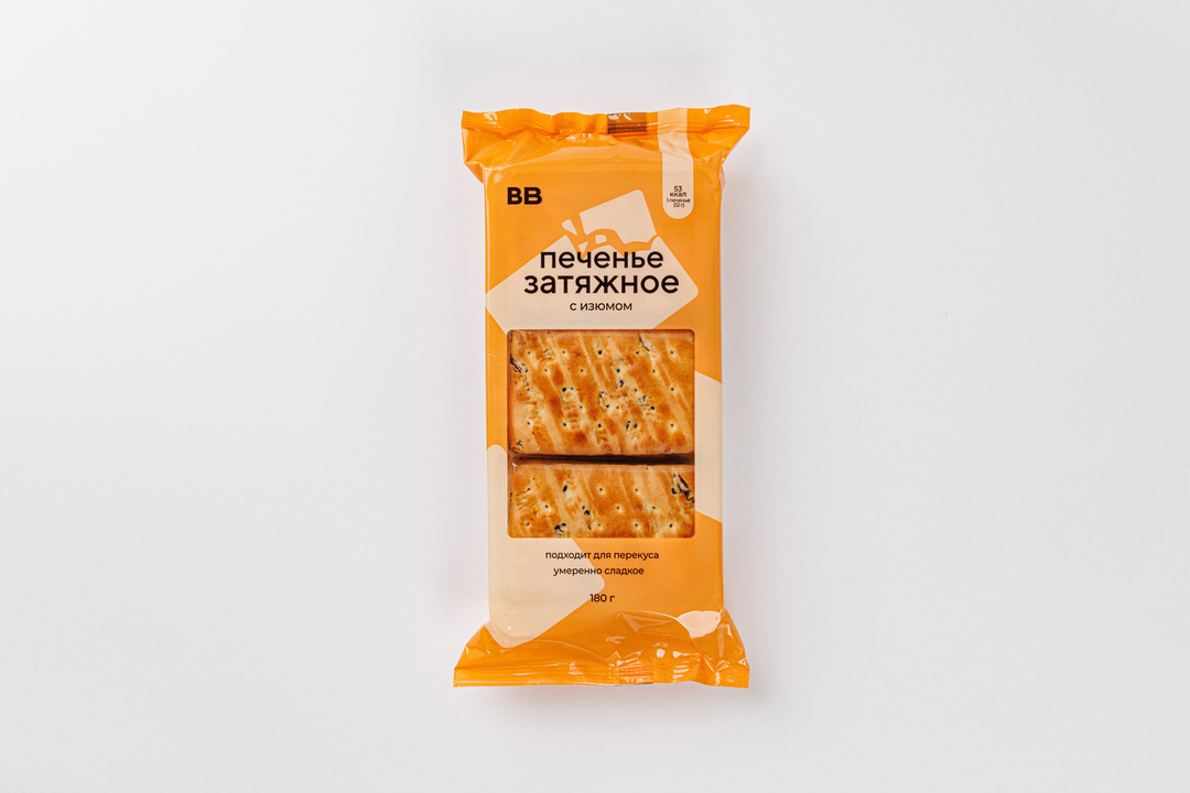 

Печенье затяжное с изюмом 180 г