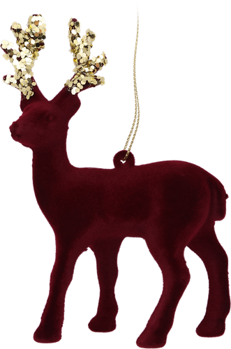 

Украшение новогоднее Homeclub Олень с золотыми рогами 15 см 1 шт цвет в ассортименте