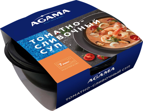 

Суп Agama Ready to eat Томатно-сливочный с морепродуктами 250 г