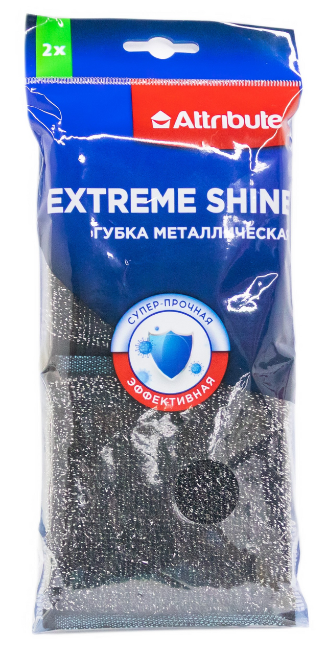 

Губка Attribute Extreme Shine металлическая 2 шт.