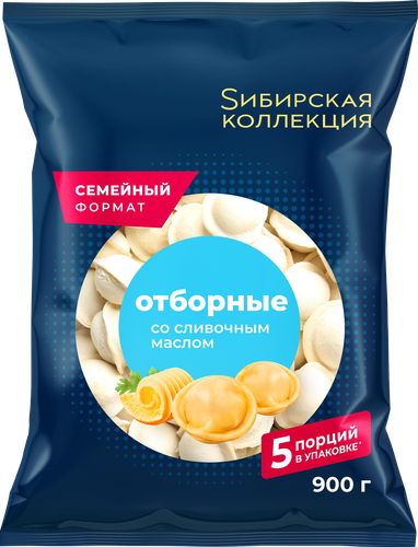 

Пельмени Сибирская коллекция Отборные со сливочным маслом 900 г