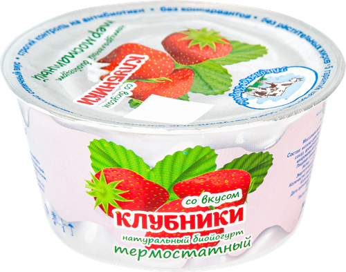 

Биойогурт Никольское здоровье термостатный клубника 2.5% 130 г