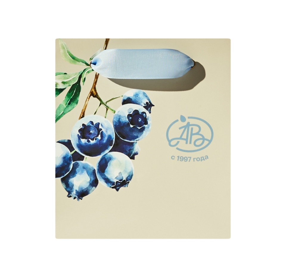 

Пакет подарочный Азбука вкуса Фруктовая коллекция Голубика S 15х17х10 см