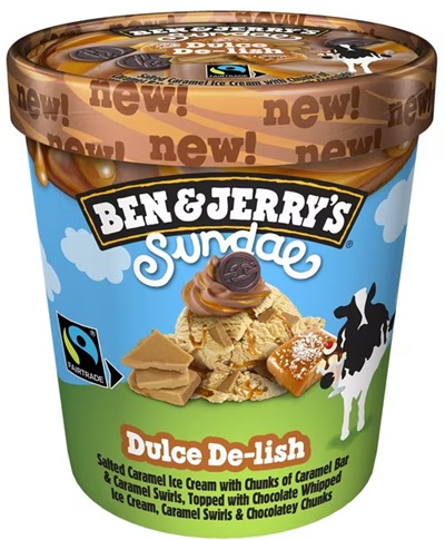 

Мороженое сливочное Ben&Jerry's Dulce De-lish с соленой карамелью, кусочками карамели и наполнителем 350 г