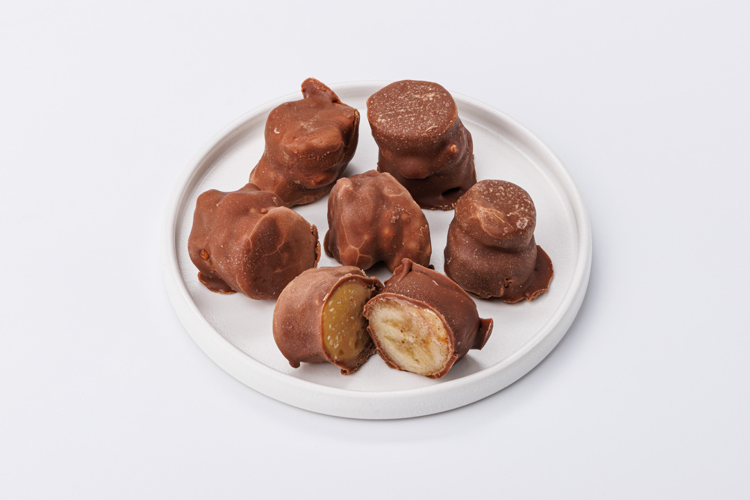 

Десерт ВкусВилл Банан в шоколаде с арахисовой пастой замороженный 150 г