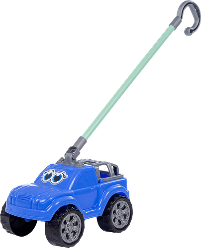 Игрушка Полесье Автомобиль-каталка Боб с ручкой синий 22 х 14 х 63 см