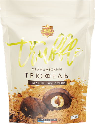 Конфеты МВН Трюфель французский с цельным фундуком 150 г