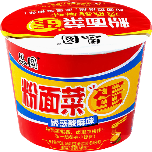 Лапша Siyuan кисло-острая с маринованным яйцом 180 г