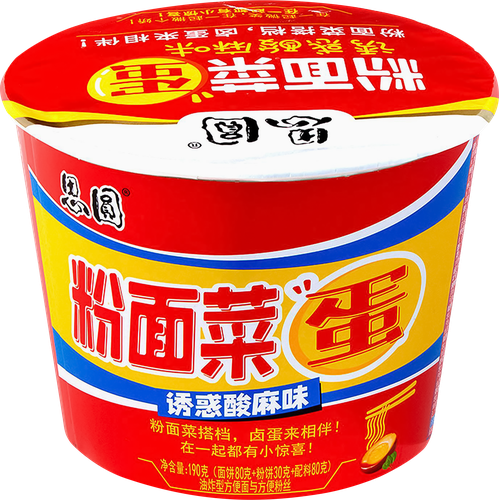 

Лапша быстрого приготовления Siyuan кисло-острая с маринованным яйцом 190 г