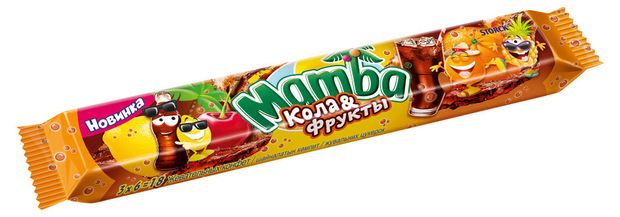 

Жевательная конфета Mamba кола и фрукты 79.5 г