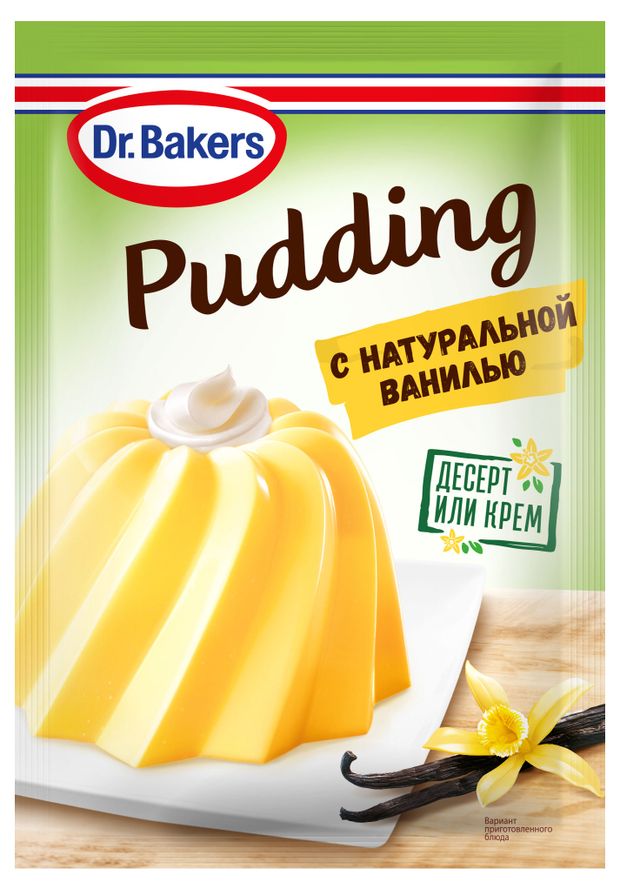 

Пудинг Dr.Bakers с натуральной ванилью 35 г