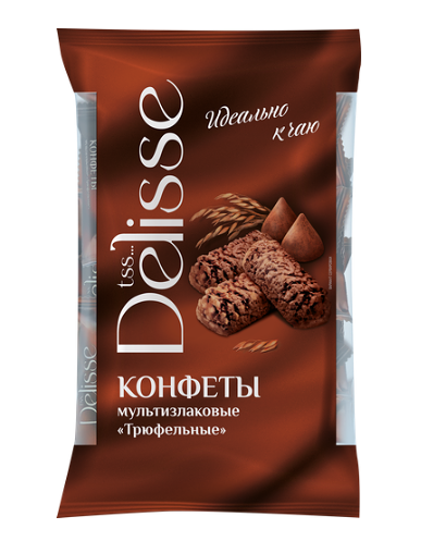 Конфеты мультизлаковые Delisse Трюфельные 175 г