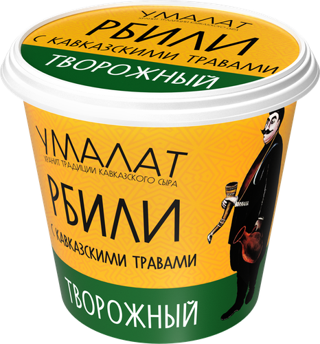 

Сыр Умалат творожный Рбили с травами 60% без змж 130 г