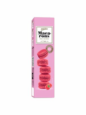 Пирожное миндальное со сбивным кремом "Макарон" со вкусом малины 60г