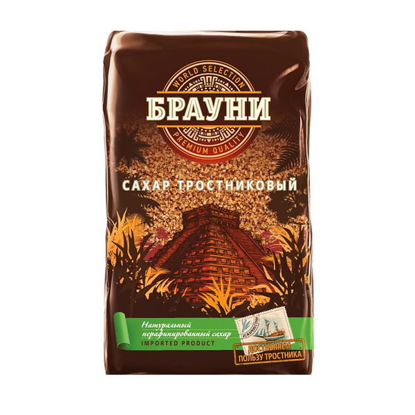 Сахар-песок Брауни Demerara Gold тростниковый 900 г