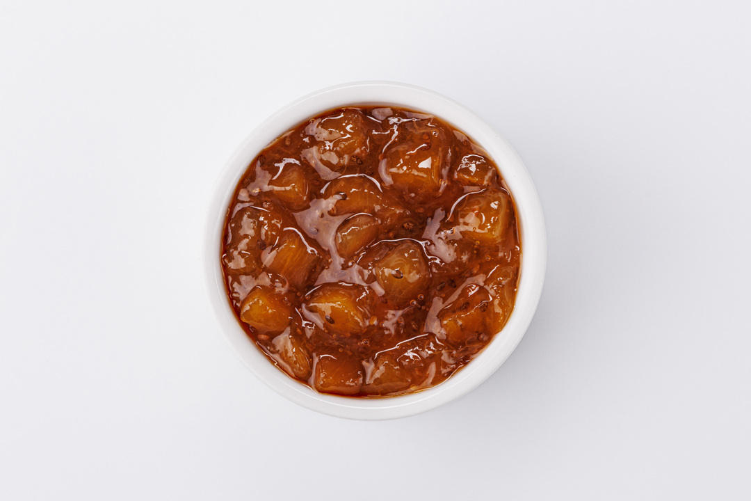 

Варенье ВкусВилл из персика с семенами чиа на сиропе из топинамбура 200 г