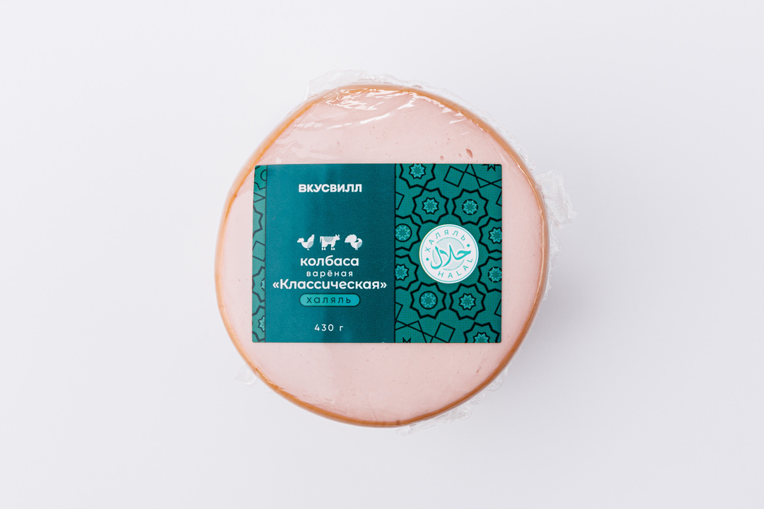 

Колбаса вареная Классическая Халяль 430 г