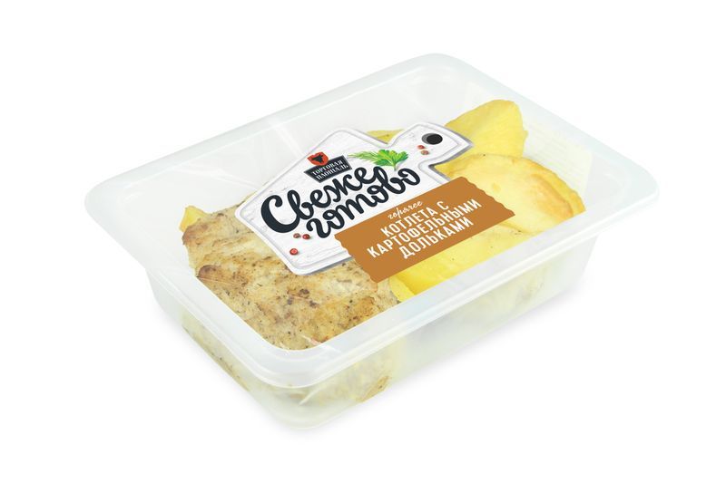 

Котлета СвежеГотово с картофельными дольками охлажденная 220 г