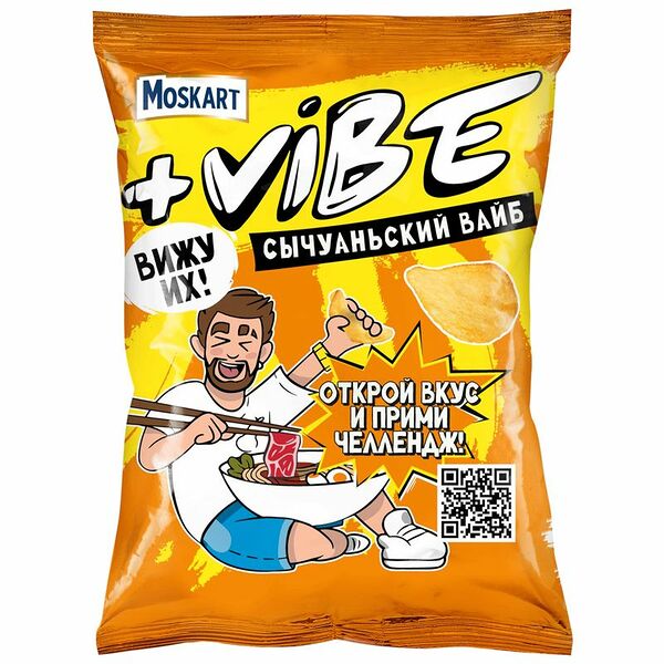 Картофель Moskart +Vibe хрустящий Сычуаньский вайб 50 г