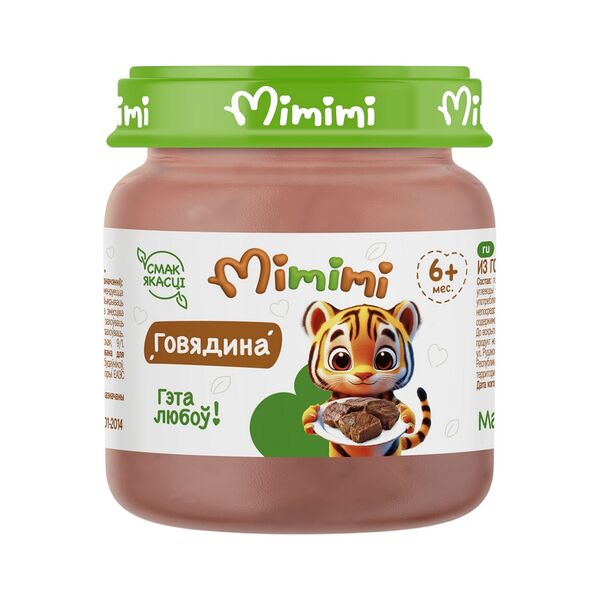 Консерва мясная Mimimi из говядины с 6мес 80г ДП
