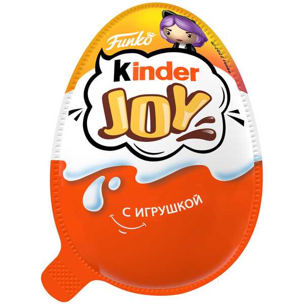 

Яйцо шоколадное Kinder Joy с вафельными шариками с игрушкой дизайн упаковки в ассортименте 1 шт. 20 г