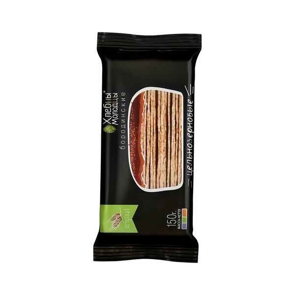 Хлебцы хруст. Хлебцы-молодцы Бородинские цельнозерновые 150г