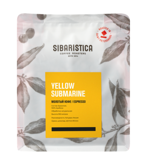 

Кофе молотый Sibaristica Brazil Yellow Submarine 200 г