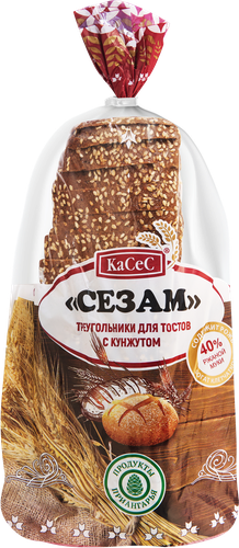 

Хлеб КАСЕС Сезам в нарезке 350г
