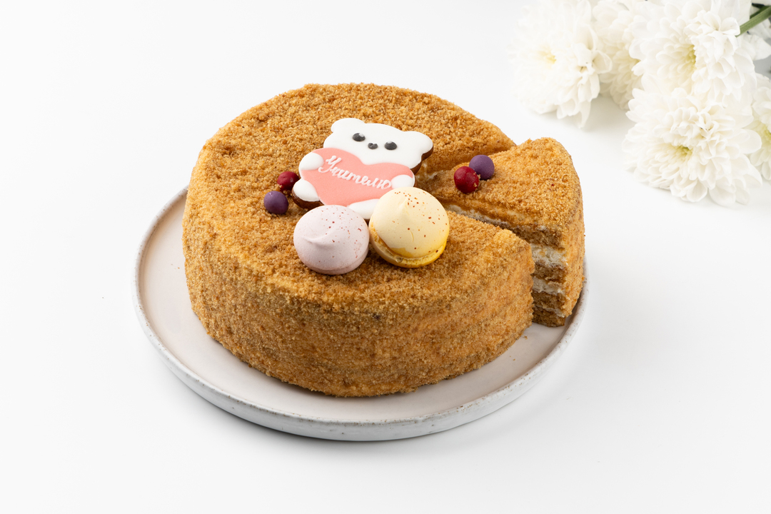 

Торт ВкусВилл Учитель, с праздником! медово-сметанный 700 г дизайн в ассортименте