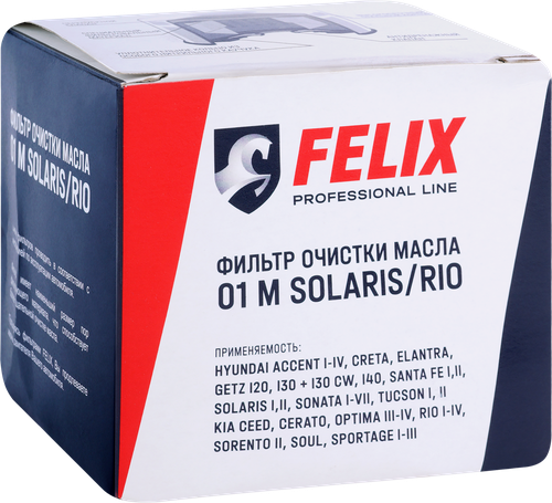 

Фильтр масляный Felix 01 М Solaris/Rio, Арт. 430610015