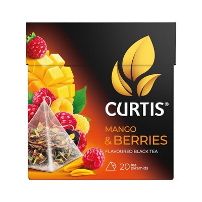 Чай черный Curtis Mango&berries 20 пирамидок 34г