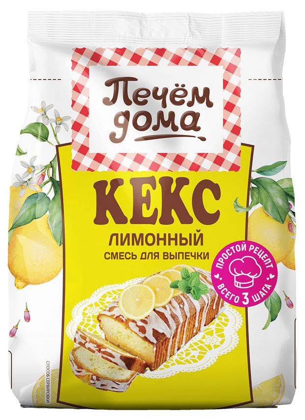 

Смесь для выпечки Печём дома кекс лимонный 300 г