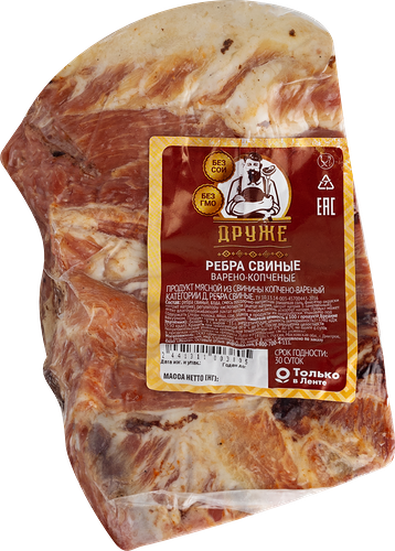 Ребра ДРУЖЕ свиные в/к вес до 800г