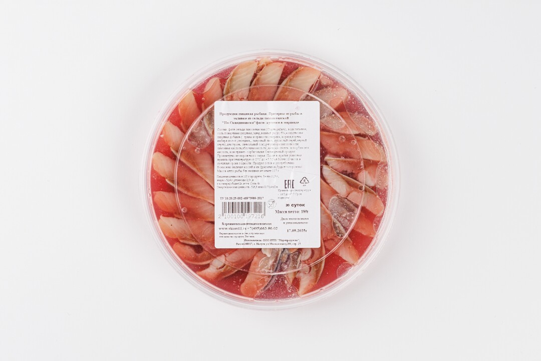 

Сельдь филе-кусочки По-скандинавски 180 г