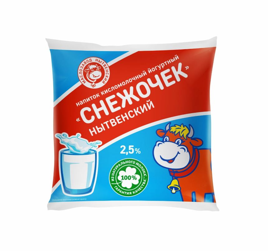 

Напиток Маслозавод Нытвенский Снежочек йогуртовый 2.5% 400 мл