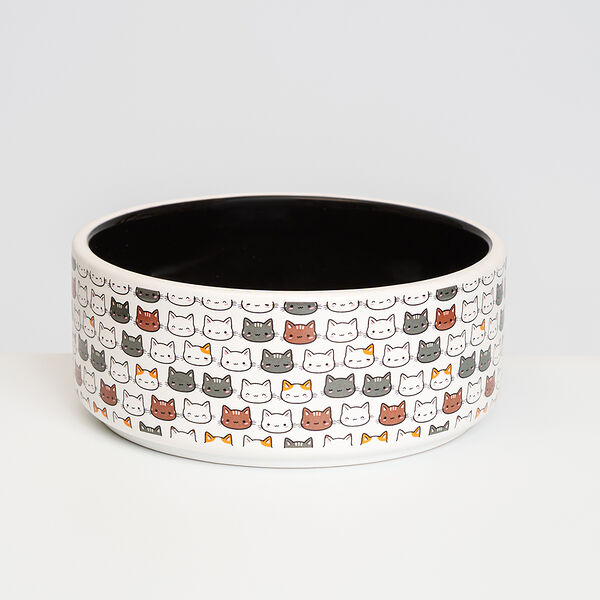 Миска Petmax керамическая Мур-Мяу 300 мл