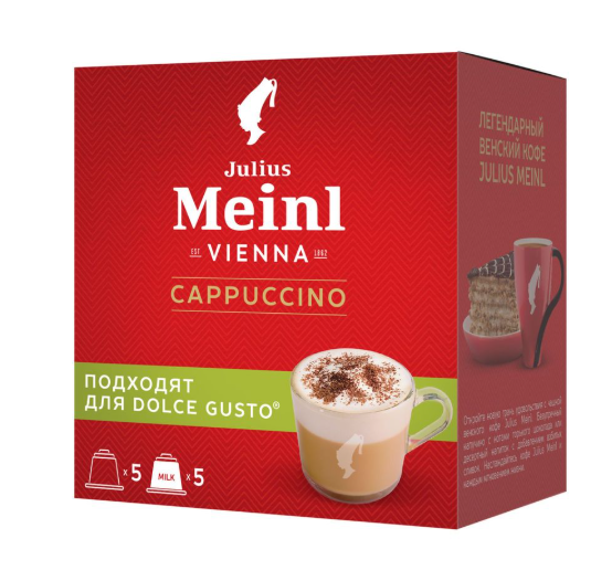 

Кофе в капсулах Julius Meinl Cappuccino Dolce Gusto 10 капсул 102.5 г